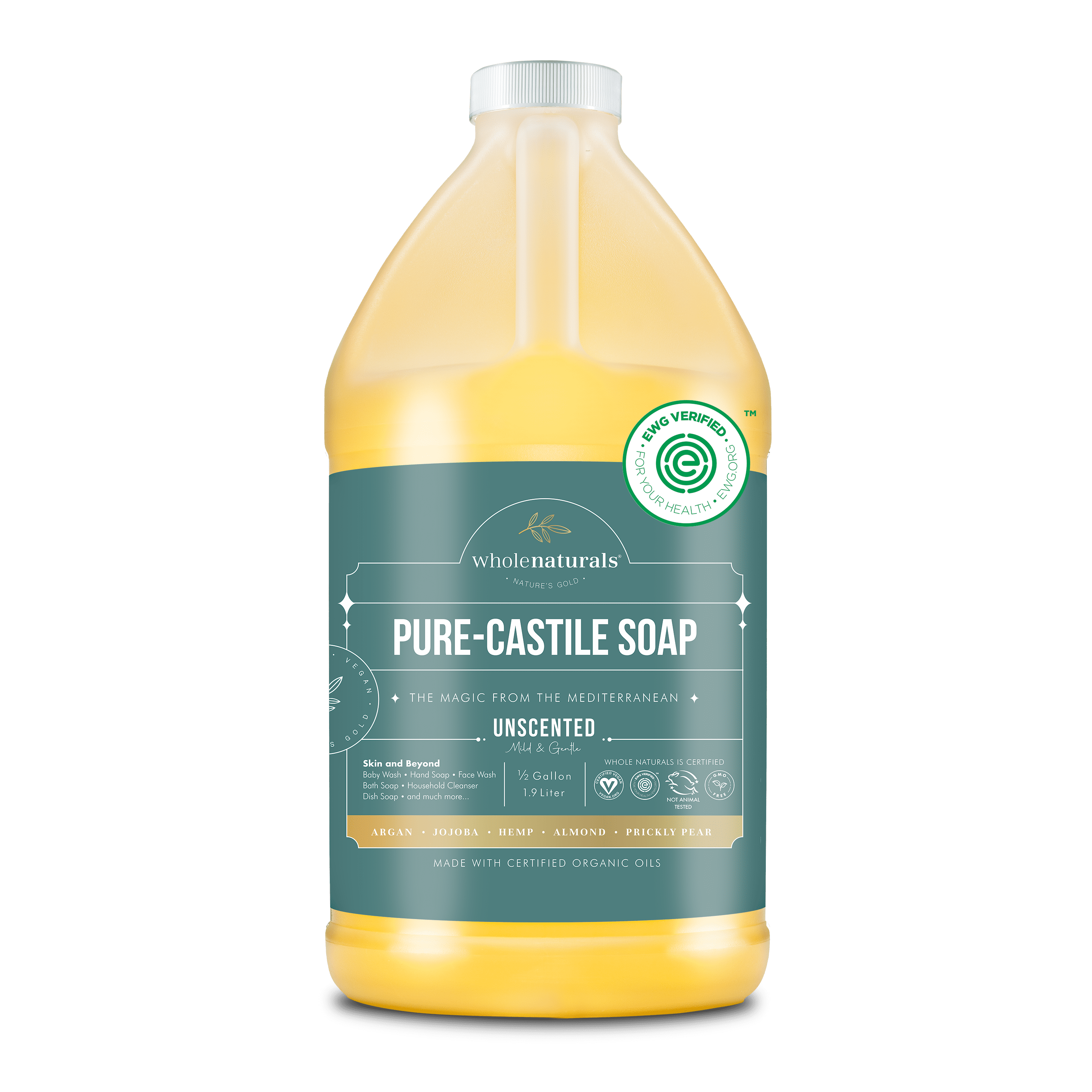 Castile Liquid Soap Base Organic 100ml - 1 litre Pure SLS SLES