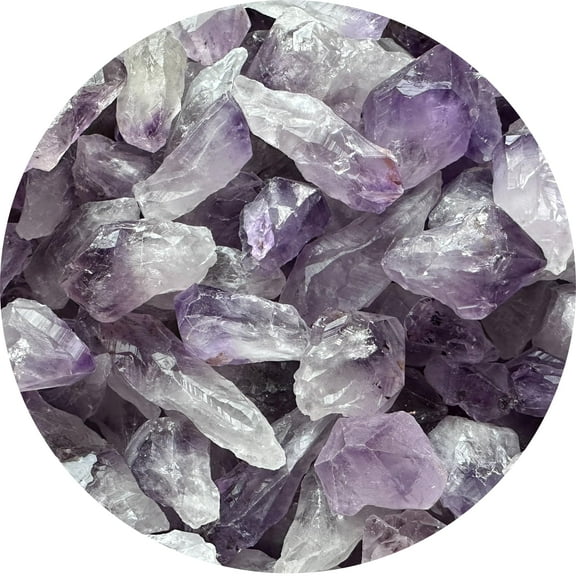 WHOLESALE Amethyst Points, Natural Amethyst Points, Raw Amethyst Points Healing Crystals (Amethyst Points, 0.5 Pound)