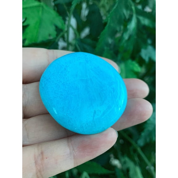 WHOLESALE Aragonite Smooth Stones, Blue Aragonite Worry Stone, Aragonite Palm Stone, Smooth Aragonite Gemstone, Pocket Stone (2 Stones)