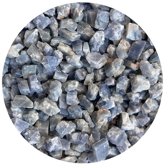 WHOLESALE Blue Calcite Blue Rough Natural Stones Small, Raw Blue Calcite Crystals (Blue Calcite, 3 Pounds)