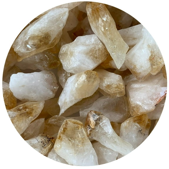 WHOLESALE Citrine Points, Natural Citrine Points, Citrine Points Healing Crystals (Citrine Points, 0.5 Pound)