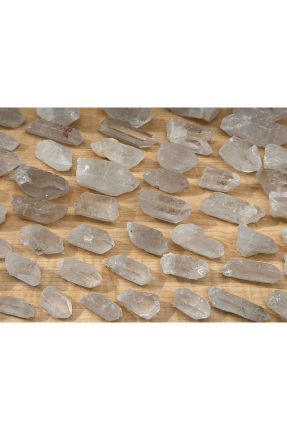 WHOLESALE Natural Clear Quartz Crystal Points, Raw Clear Quartz Points, Clear Quartz Points Healing Crystals (0.25 Pound)