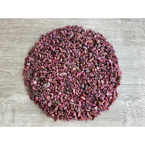 WHOLESALE Natural Ruby Semi Tumbled Gemstone Chips ( 0.5 lb )