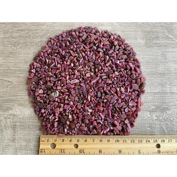 WHOLESALE Natural Ruby Semi Tumbled Gemstone Chips ( 2 oz / 0.125 lb )