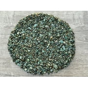 WHOLESALE Natural Semi Tumbled African Turquoise Gemstone Chips, Crushed Mini Crystals, Undrilled (African Turquoise, 0.25 Pound)