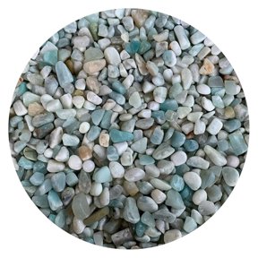 WHOLESALE Natural Semi Tumbled Amazonite Gemstone Chips, Crushed Mini Crystals, Undrilled Crystal Chips (Amazonite, 10 Pounds)