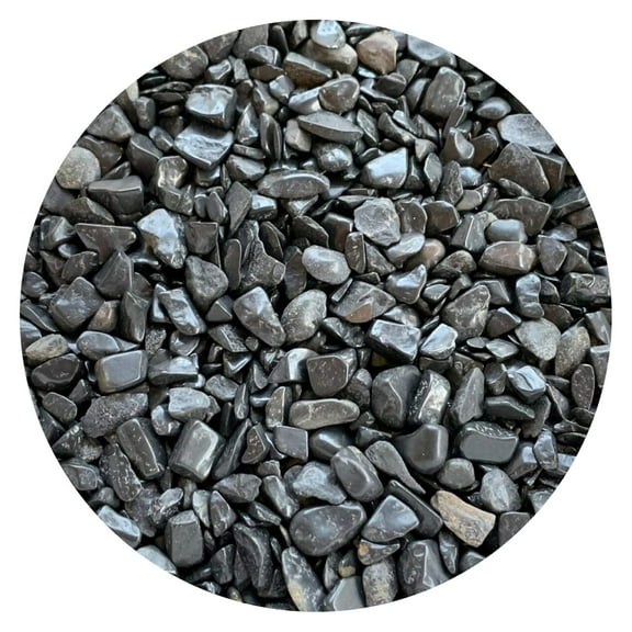 WHOLESALE Natural Semi Tumbled Black Tourmaline Gemstone Chips, Crushed Mini Crystals, Undrilled Crystal Chips (Black Tourmaline, 10 Pounds) 10 lbs