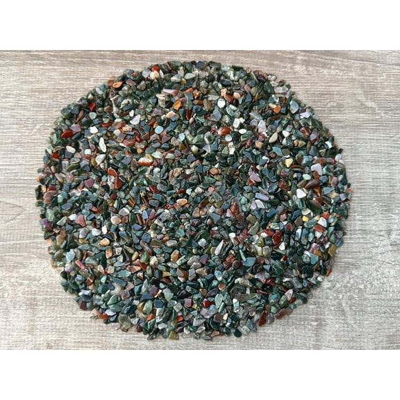 WHOLESALE Natural Semi Tumbled Fancy Jasper Gemstone Chips, Crushed Mini Crystals, Undrilled (Fancy Jasper, 3 Pounds)