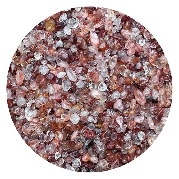 WHOLESALE Natural Semi Tumbled Fire Gemstone Chips, Crushed Mini Crystals, Undrilled Crystal Chips (Fire , 5 Pounds)