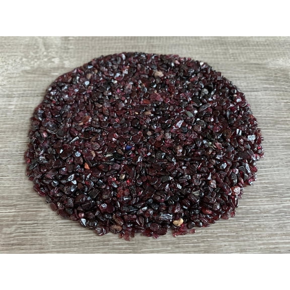 WHOLESALE Natural Semi Tumbled Garnet Gemstone Chips, Crushed Mini Crystals, Undrilled Crystal Chips (Garnet, 5 Pounds)