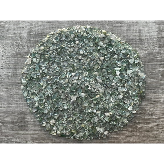 WHOLESALE Natural Semi Tumbled Green Fluorite Gemstone Chips, Crushed Mini Green Fluorite Crystals, Undrilled (Green Fluorite, 1 Pound)