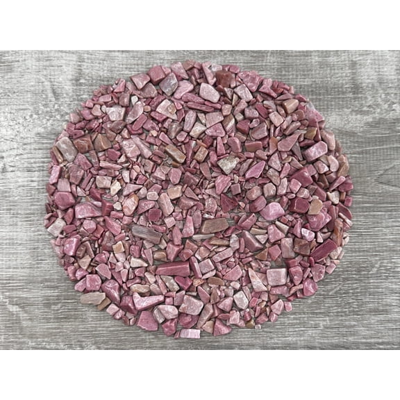 WHOLESALE Natural Semi Tumbled Pink Opal Gemstone Chips, Crushed Mini Pink Opal Crystals, Undrilled (Pink Opal, 0.25 Pound)