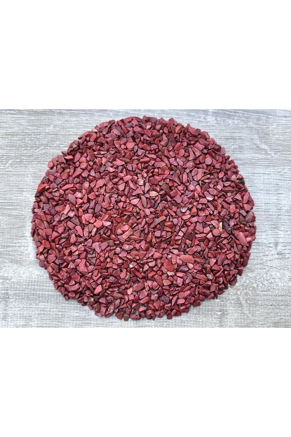 WHOLESALE Natural Semi Tumbled Red Jasper Gemstone Chips, Crushed Mini Crystals, Undrilled (Red Jasper, 10 Pounds)