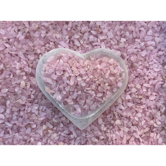 WHOLESALE Natural Semi Tumbled Rose Quartz Gemstone Chips, Crushed Mini Crystals, Undrilled (Rose Quartz, 3 Pounds)