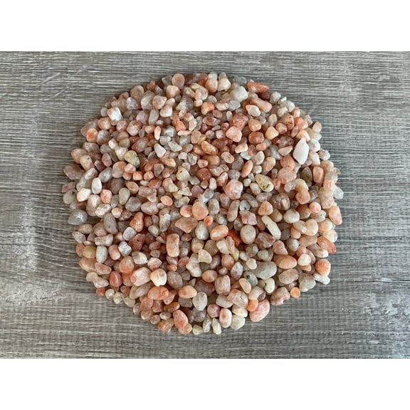 WHOLESALE Natural Semi Tumbled Sunstone Gemstone Chips, Crushed Mini Crystals, Undrilled (Sunstone, 1 Pound)