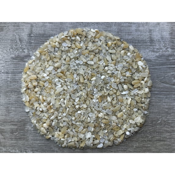 WHOLESALE Natural Semi Tumbled Yellow Calcite Gemstone Chips, Crushed Yellow Calcite Mini Crystals, Undrilled (Yellow Calcite, 0.5 Pound)