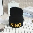 thumbnail image 1 of WHOLESALE PRICE1!Winter Warm Beanies Knit King Queen Printed Hat Embroidery Cap For Men Women, 1 of 4