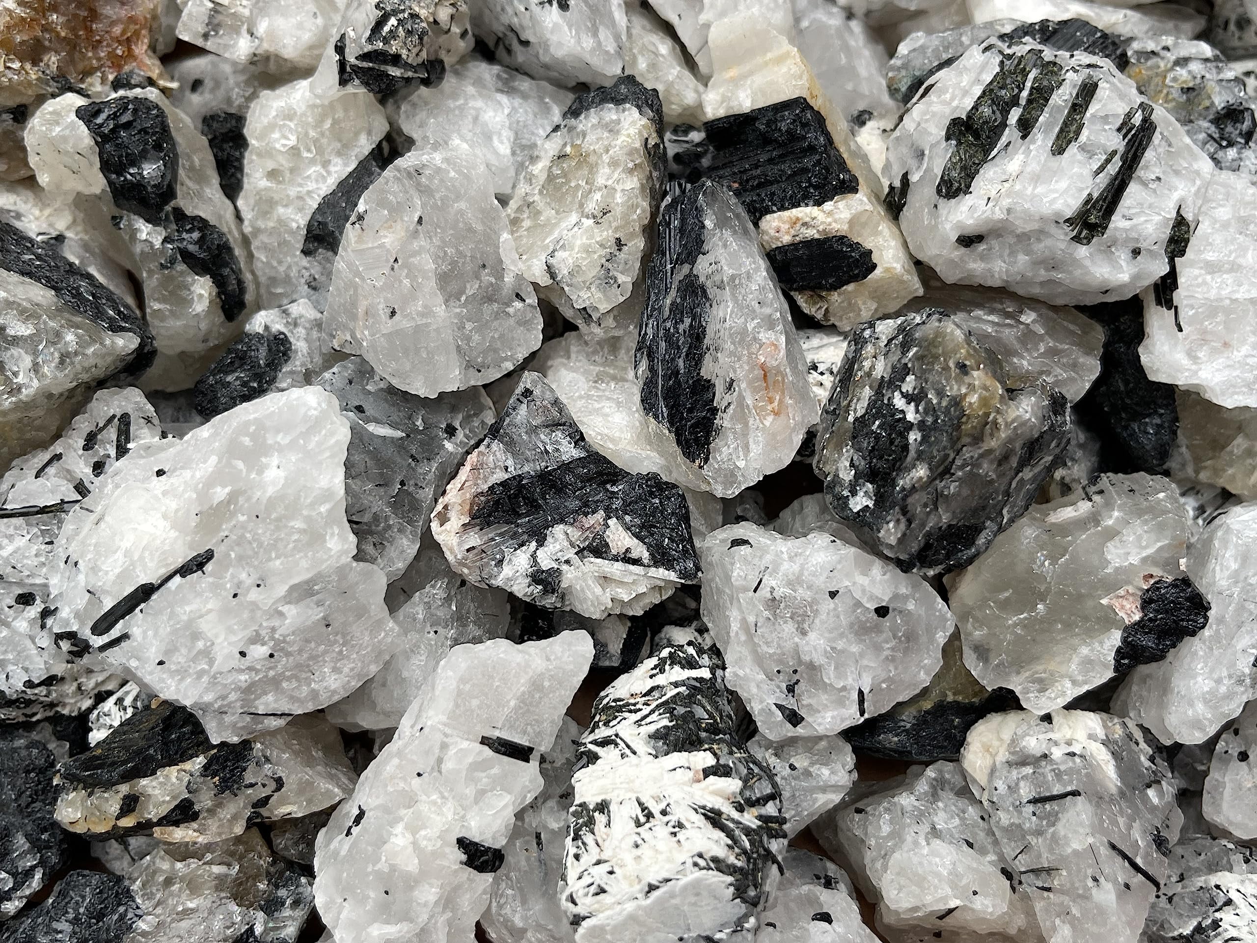 Black Tourmaline with Quartz