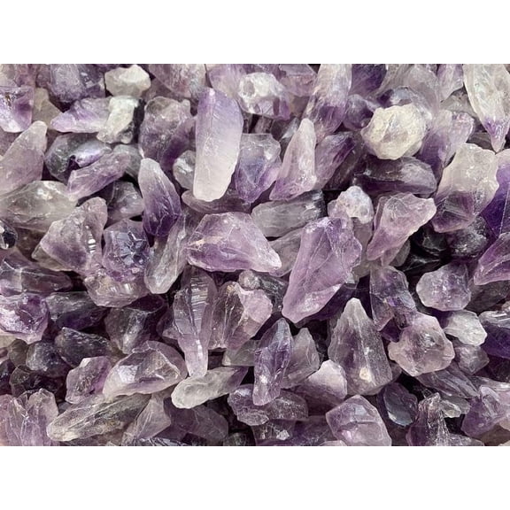 WHOLESALE Rough Amethyst 0.5-1.25", Natural Small Amethyst Point/Stone, Raw Amethyst Healing Crystal (Amethyst Point, 10 Pound)