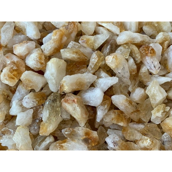 WHOLESALE Rough Citrine 0.5-1.25", Natural Small Citrine Point/Stone, Raw Citrine Healing Crystal (Citrine Point, 10 Pound)