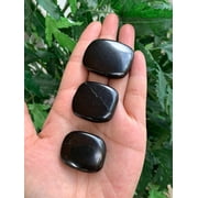 WHOLESALE Shungite Smooth Stones, Shungite Worry Stone, Shungite Palm Stone, Smooth Shungite Gemstone, Pocket Stone 1 Stone
