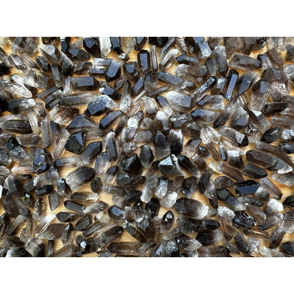 WHOLESALE Smoky Quartz Point 0.75-1.5", Natural Small Smoky Quartz Point, Smoky Quartz Point Healing Crystal (Smoky Quartz Point, 0.5 Pound)