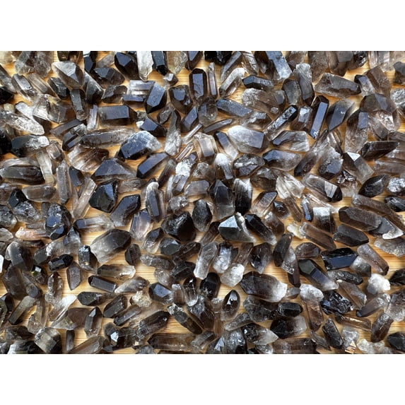 WHOLESALE Smoky Quartz Point 0.75-1.5", Natural Small Smoky Quartz Point, Smoky Quartz Point Healing Crystal (Smoky Quartz Point, 10 Pound)