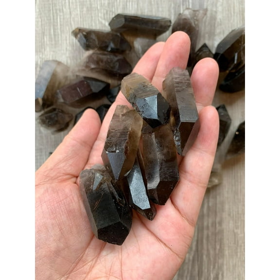 WHOLESALE Smoky Quartz Points, Natural Smoky Quartz Points, Smoky Quartz Points Healing Crystals (Smoky Quartz Points, 3 Pound)