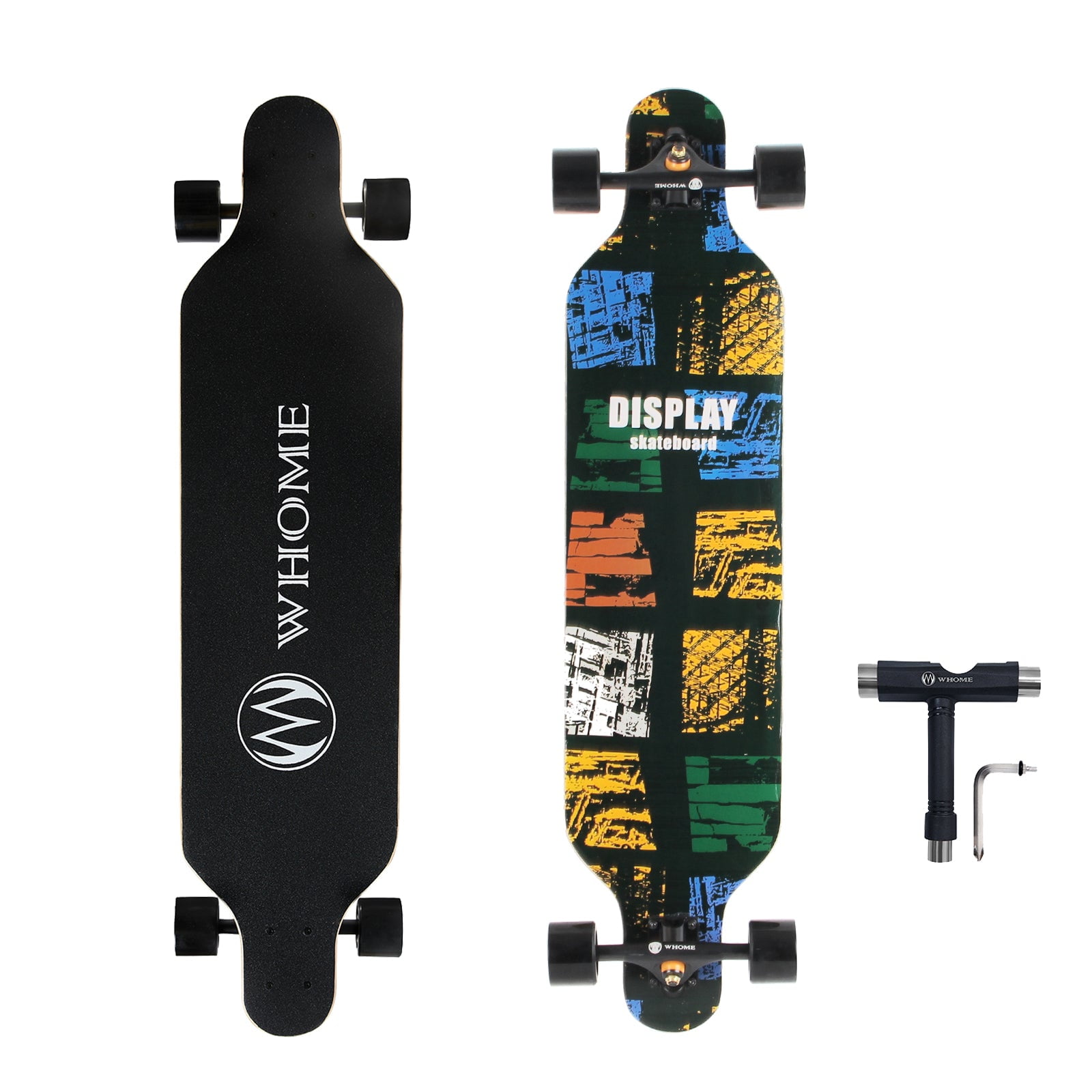 WHOME Longboard 41 Inch Long Boards for Adults/Teenagers Girls/Kids