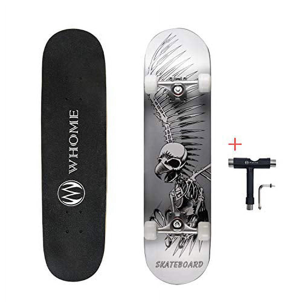 LAYENNE Skateboard, 31 x 8 Inch Complete Skateboard, 7 Layers Maple Skateboard Deck, ABEC-11 Holder, Suitable for Adults, Beginners, Boys, Girls, main image 0