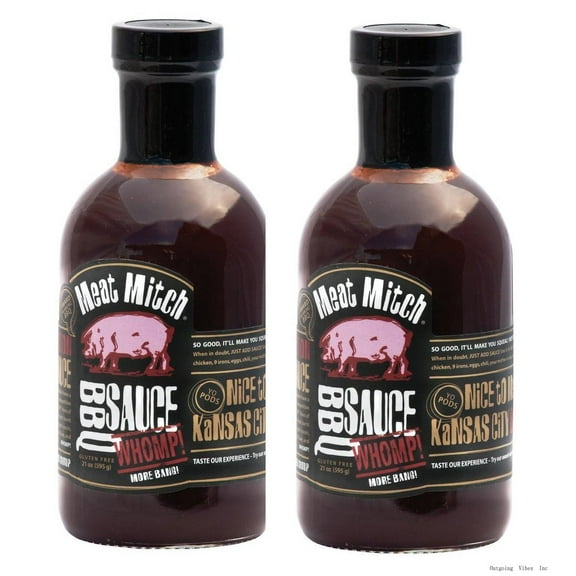 WHOMP! BBQ Sauce, 21.0 Ounce (Pack Of 2) - Kansas City Style Competition Barbecue