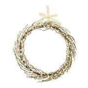 Pearl Christmas Wreath, Gold and White, 12", by My Texas House