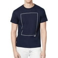thumbnail image 1 of WHT SPACE Mens Square Graphic T-Shirt, Blue, Small, 1 of 2