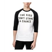 WHT SPACE Mens The Kids Don't Stand A Chance Graphic T-Shirt whiteblack M