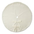 thumbnail image 1 of White Tweed Christmas Tree Skirt, 56", by My Texas House, 1 of 6