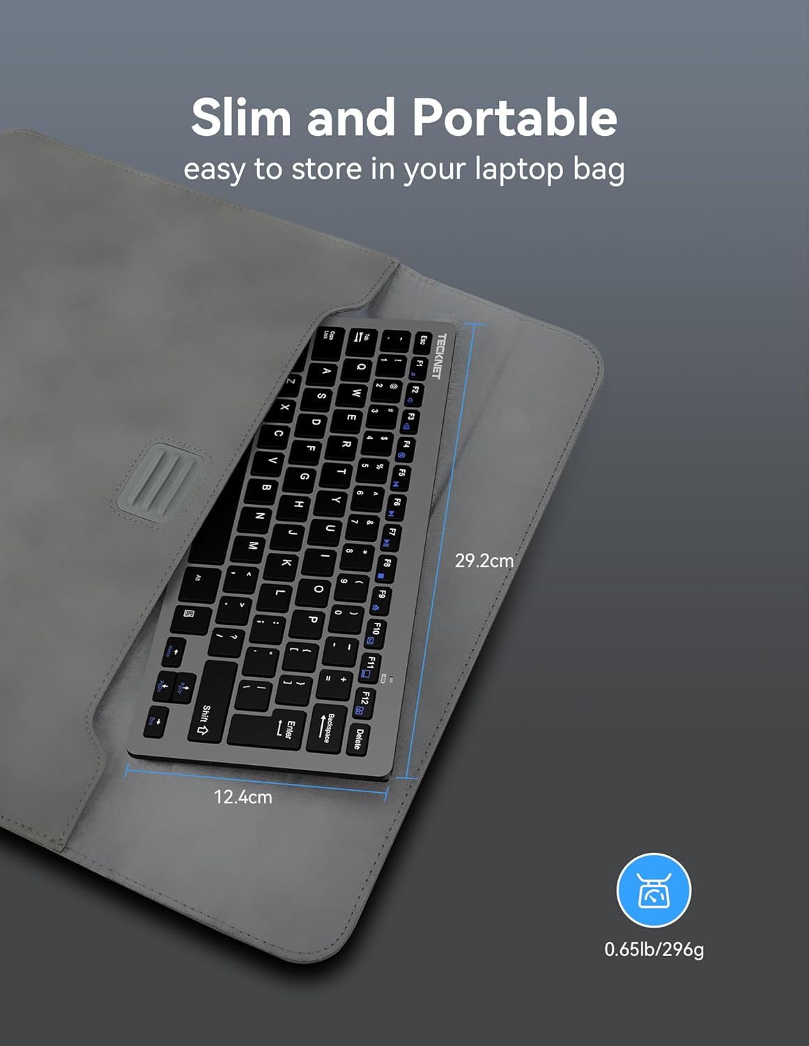 WHUIJU-2.4G Wireless Keyboard, Small Keyboard with Media Hotkeys, Mini ...