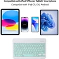 WHUIJU-Bluetooth Keyboard for iPad Pro Air Mini iPhone Samsung Galaxy ...