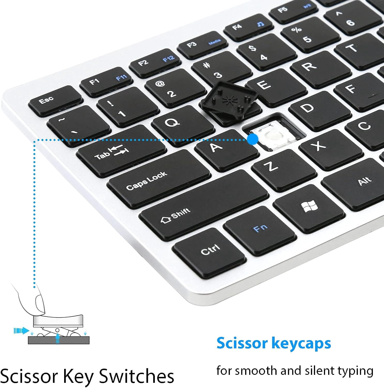 Usb Multimedia WHUIJU-Upgraded PC Computer Laptop Mini USB Wired Keyboard for Mac and ...