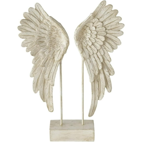 WHW Angel Wings Decorative Figurine, 15 Inches Tall, Polyresin