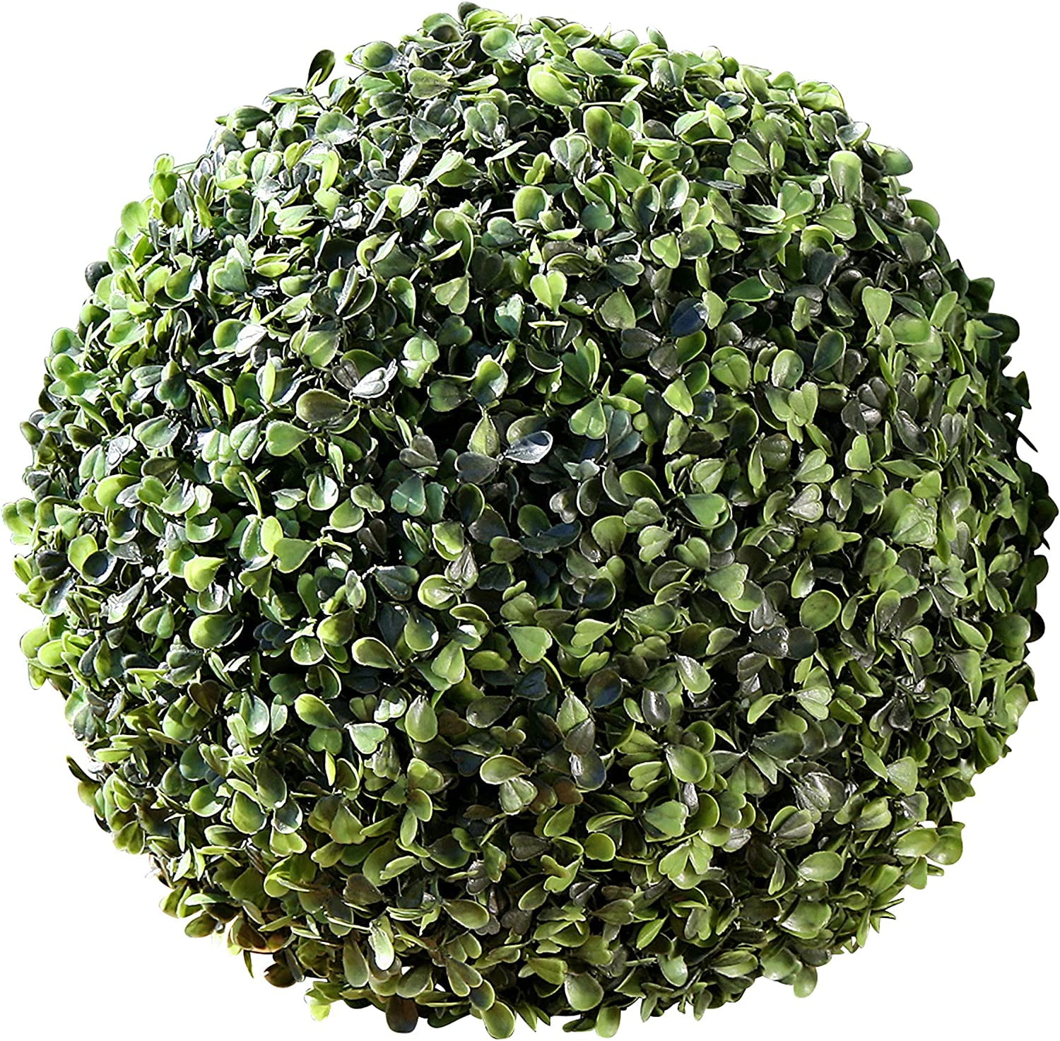 11-inch Green Plastic Boxwood Topiary Ball