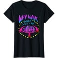 thumbnail image 1 of WHY WALK WHEN YOU CAN CARTWHEEL Fashion Short Sleeve Casual Round Neck Tees, 1 of 3