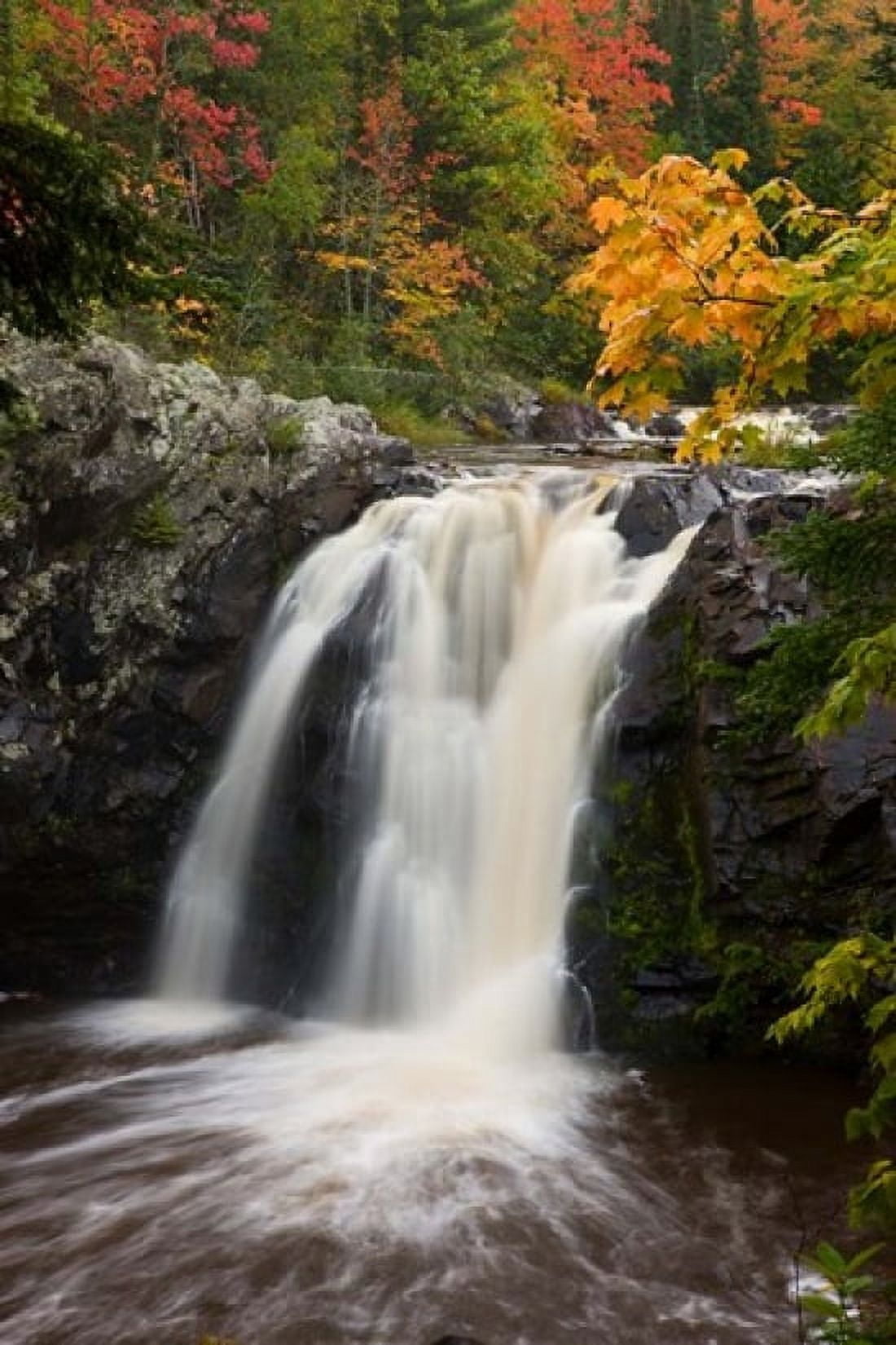 WI Pattison SP Little Manitou Falls Black River Canvas Art - Jaynes Gallery DanitaDelimont (19 x 29)