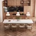 thumbnail image 1 of WIAWG 126" W Large Dining Table, 10.5 Ft Rectangular Kitchen Tables for Dining Room Farmhouse Office, 1 of 7
