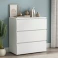 thumbnail image 1 of WIAWG 3 Drawers Dresser Chest for Bedroom,White, 1 of 7