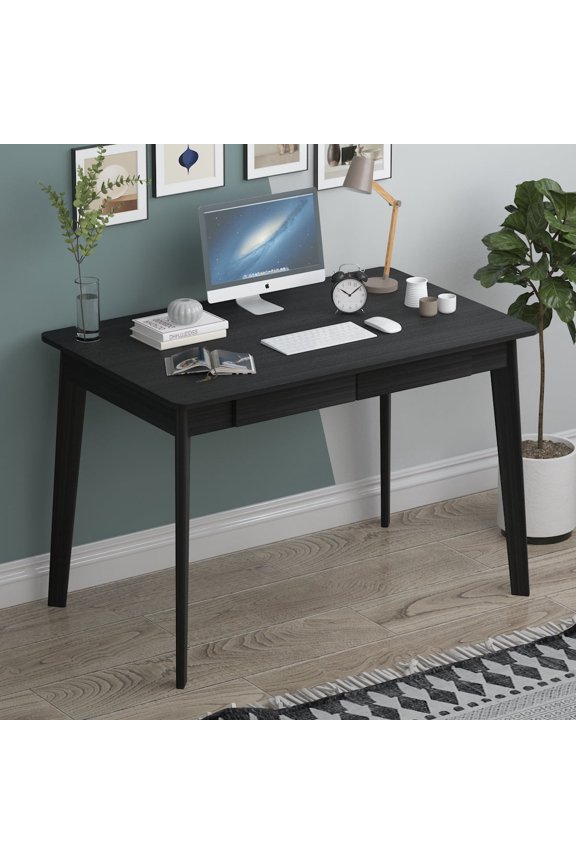 39" Modern Home Office Desk, Computer Table Workstation Table Gaming Writing Desks, Black