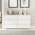 thumbnail image 1 of WIAWG Modern 6-Drawer Dresser Chest Side Cabinet for Bedroom/Living Room Wooden White, 1 of 7