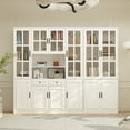 thumbnail image 1 of WIAWG Modern Versatile Storage Cabinet Set, China Cabinet Bookcase Display Storage Organizer for Home Office, 1 of 6