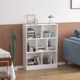thumbnail image 1 of WIAWG Modern White Book Shelves and Bookcase Storage Organizer White 31.5", 1 of 7