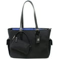 thumbnail image 1 of Francine Collections 14.1" inch Liberator Bag & Detachable Purse | Vegan Leather Tote Bag (Black), 1 of 4