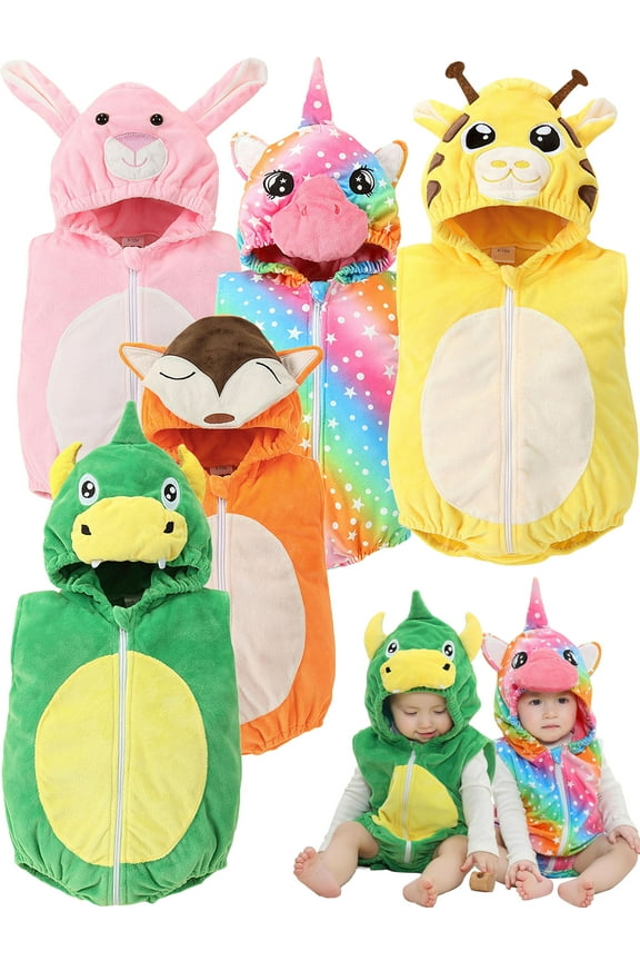 0-24M Baby Boy Dinosaur Costume for Themed Parties and Halloween, Flannel Hooded Outfit Suit
